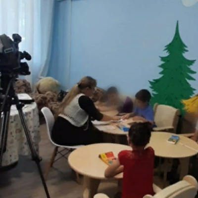 На занятии у психолога